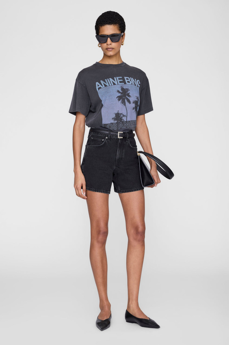 Cade Tee Palms - Washed Grey 1
