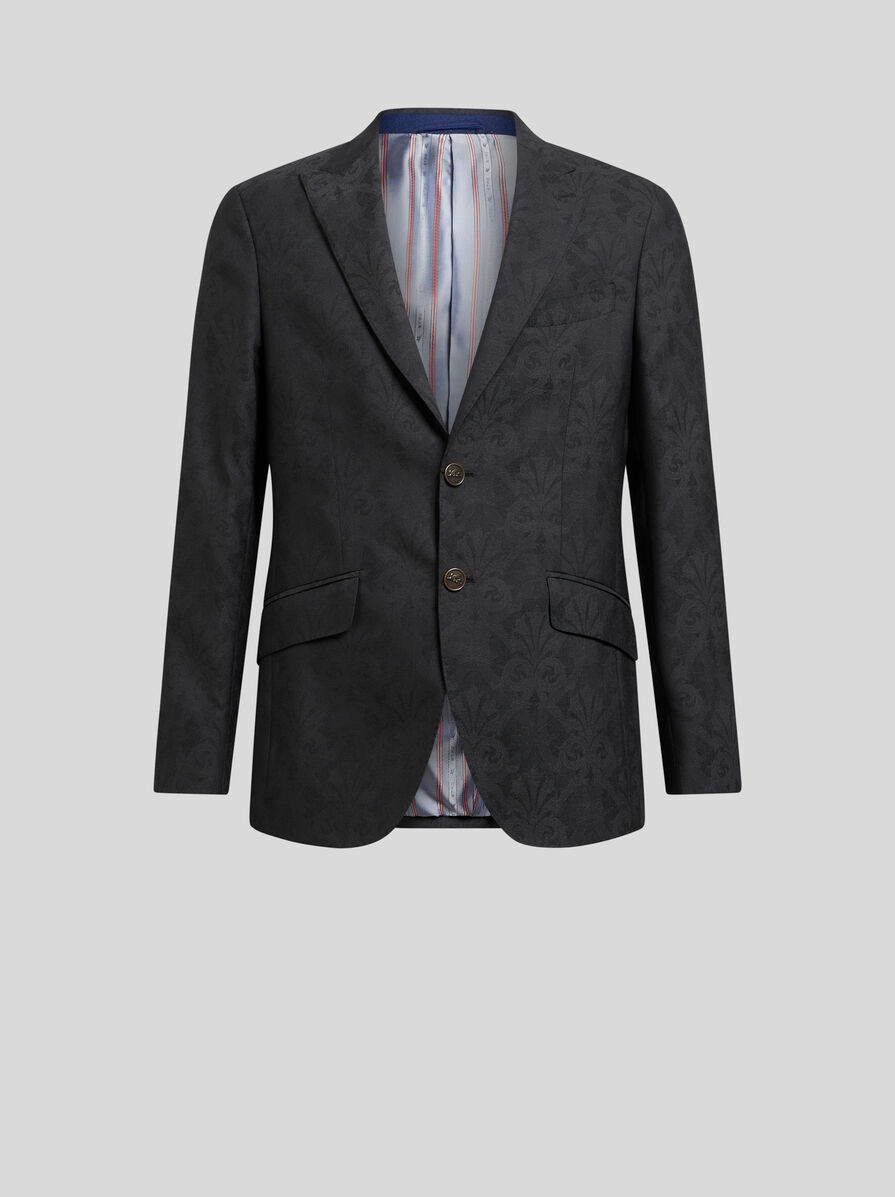 WOOL JACQUARD BLAZER - 1