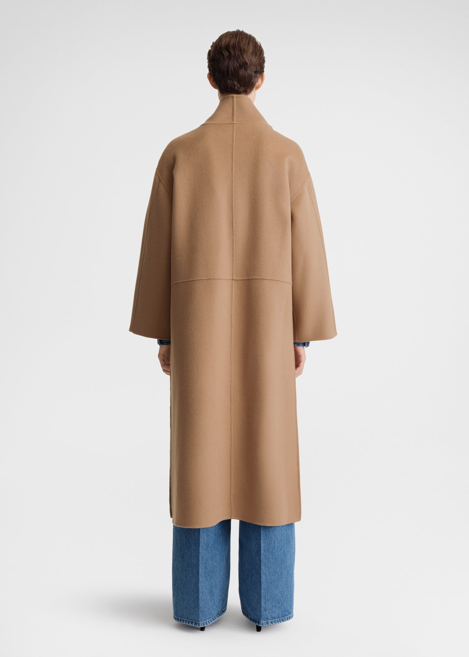 Signature wool cashmere coat camel - 4