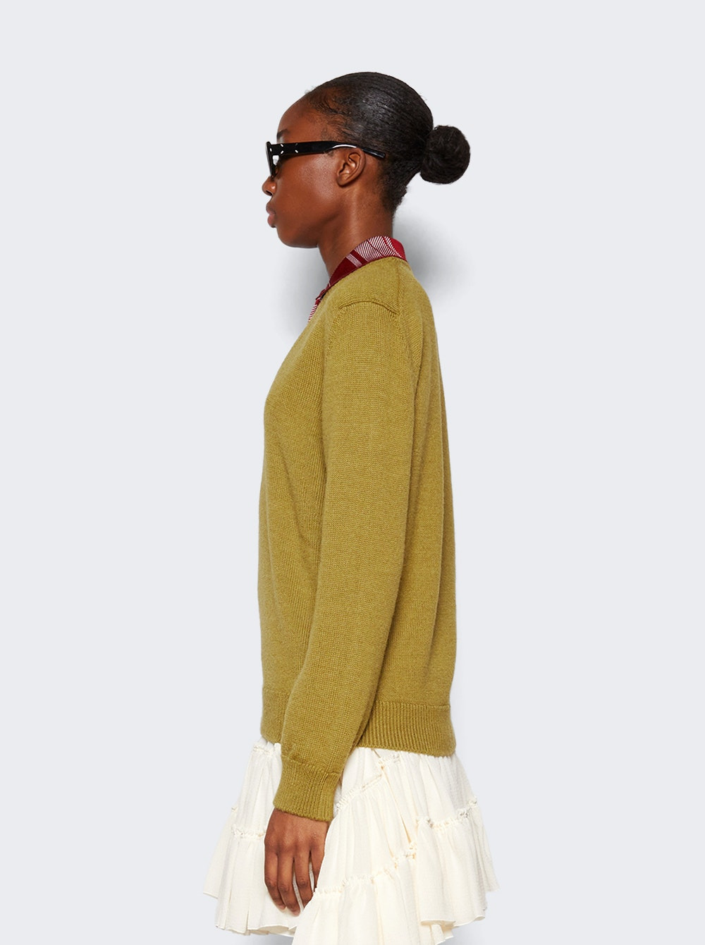 Trompe L'oeil Sweater Green - 4