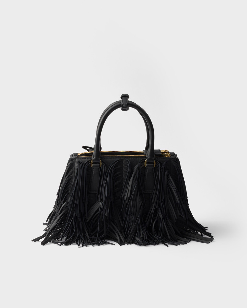 Prada Galleria small leather bag with fringe 4