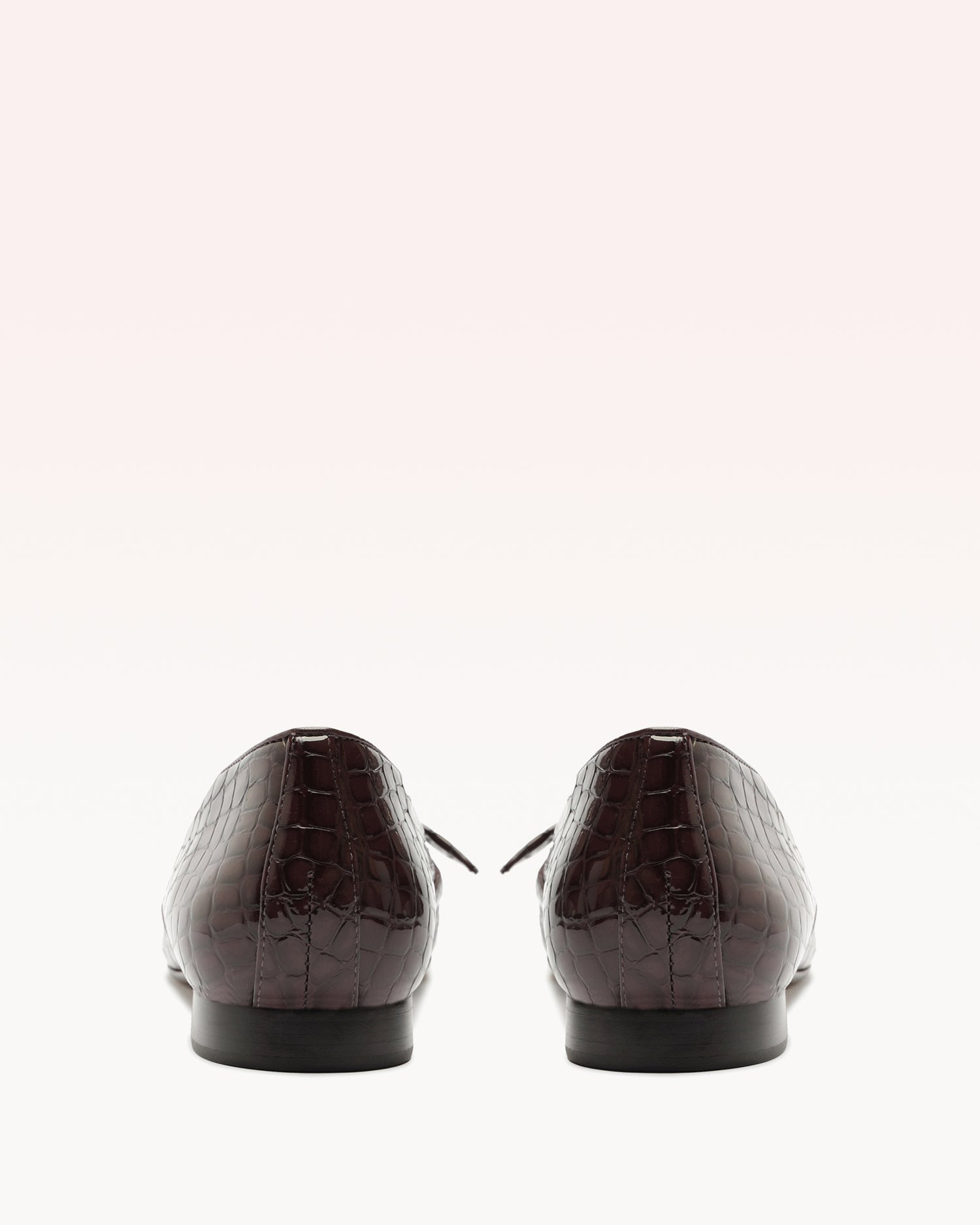 CLARITA BELGIAN CROCCO LOAFER CHERRY LACQUER - 3