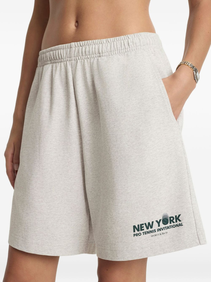 elasticated printed track shorts 5