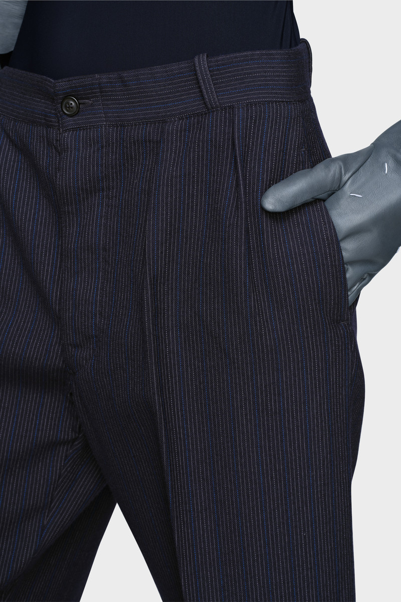 Pinstripe wool trousers 5