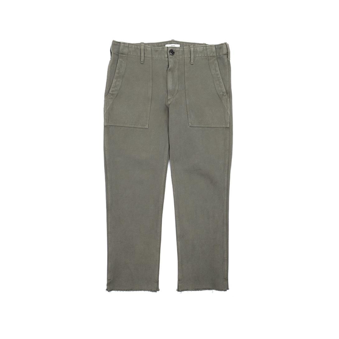 HW DRILL MIL PANTS OLIVE - 1