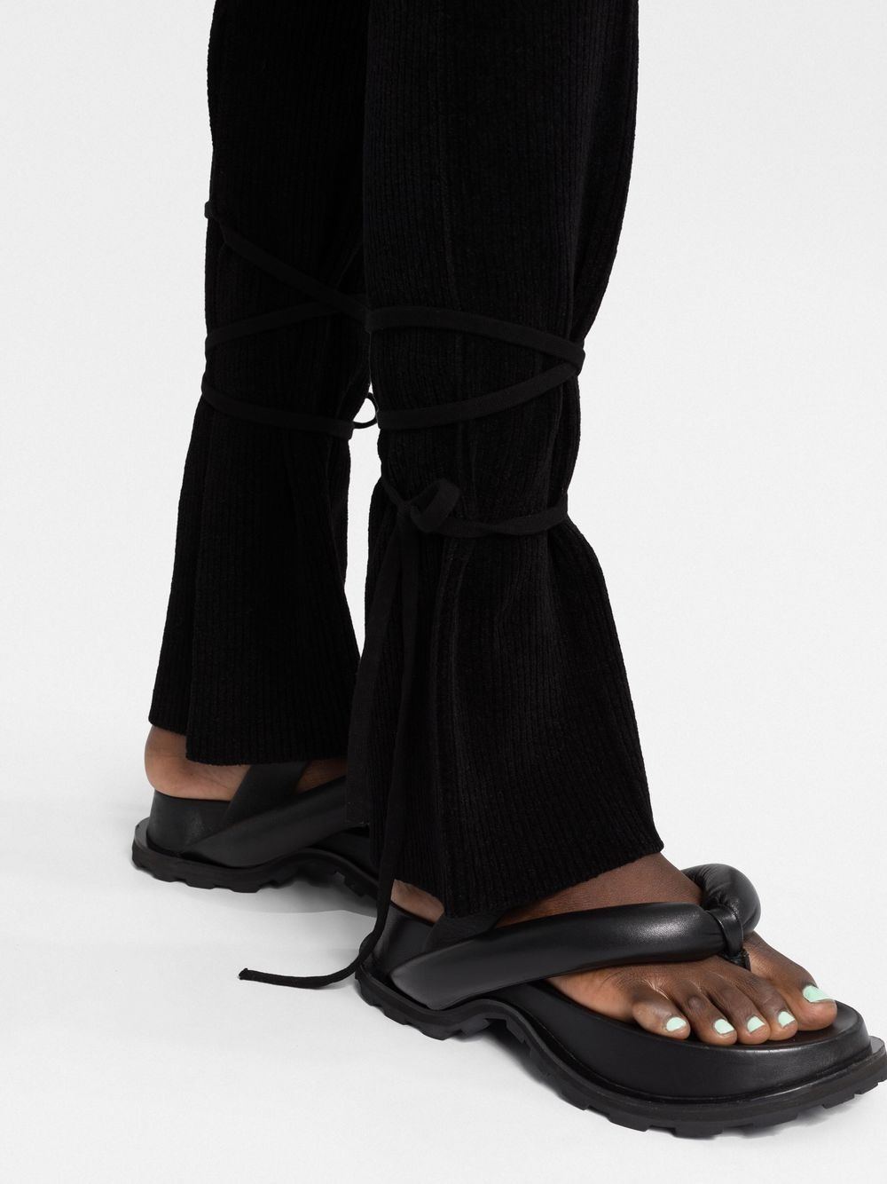 flared-hem trousers - 3