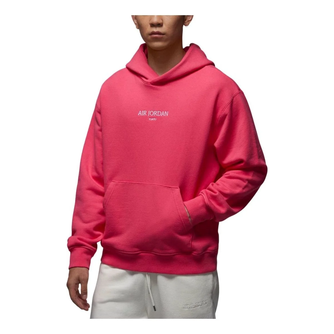 Air Jordan Wordmark Tokyo Fleece Hoodie Asia Sizing 'Aster Pink' FZ1173-629 - 1