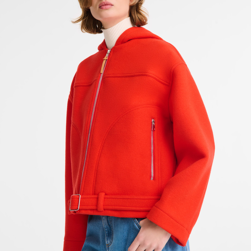 Jacket Red - Wool broadcloth 5