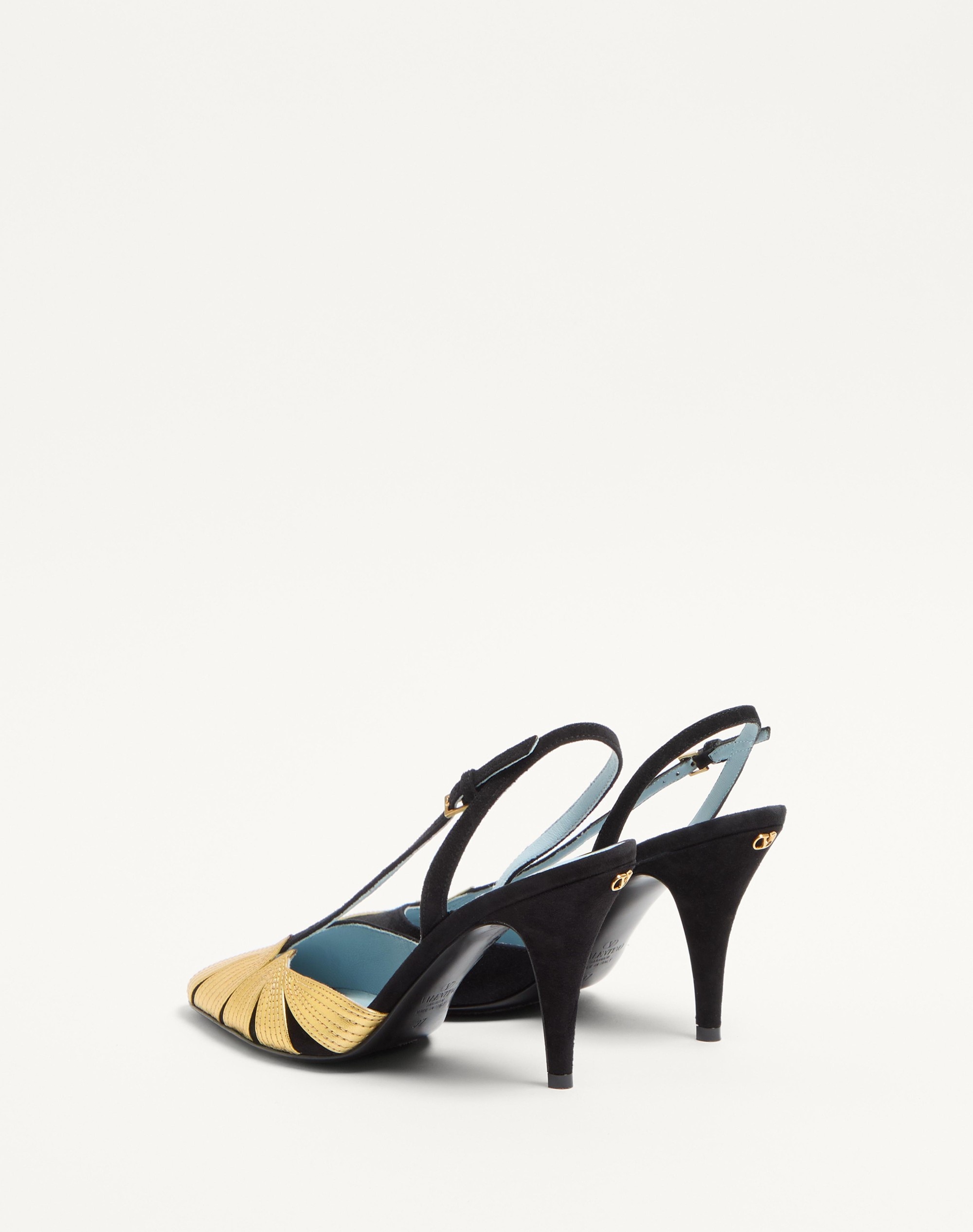 FOLIEFOLIAGE SUEDE SLINGBACK PUMP 90MM - 5