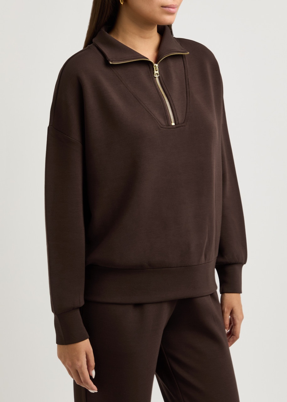 Varley Hawley Half-zip Stretch-jersey Sweatshirt - 2