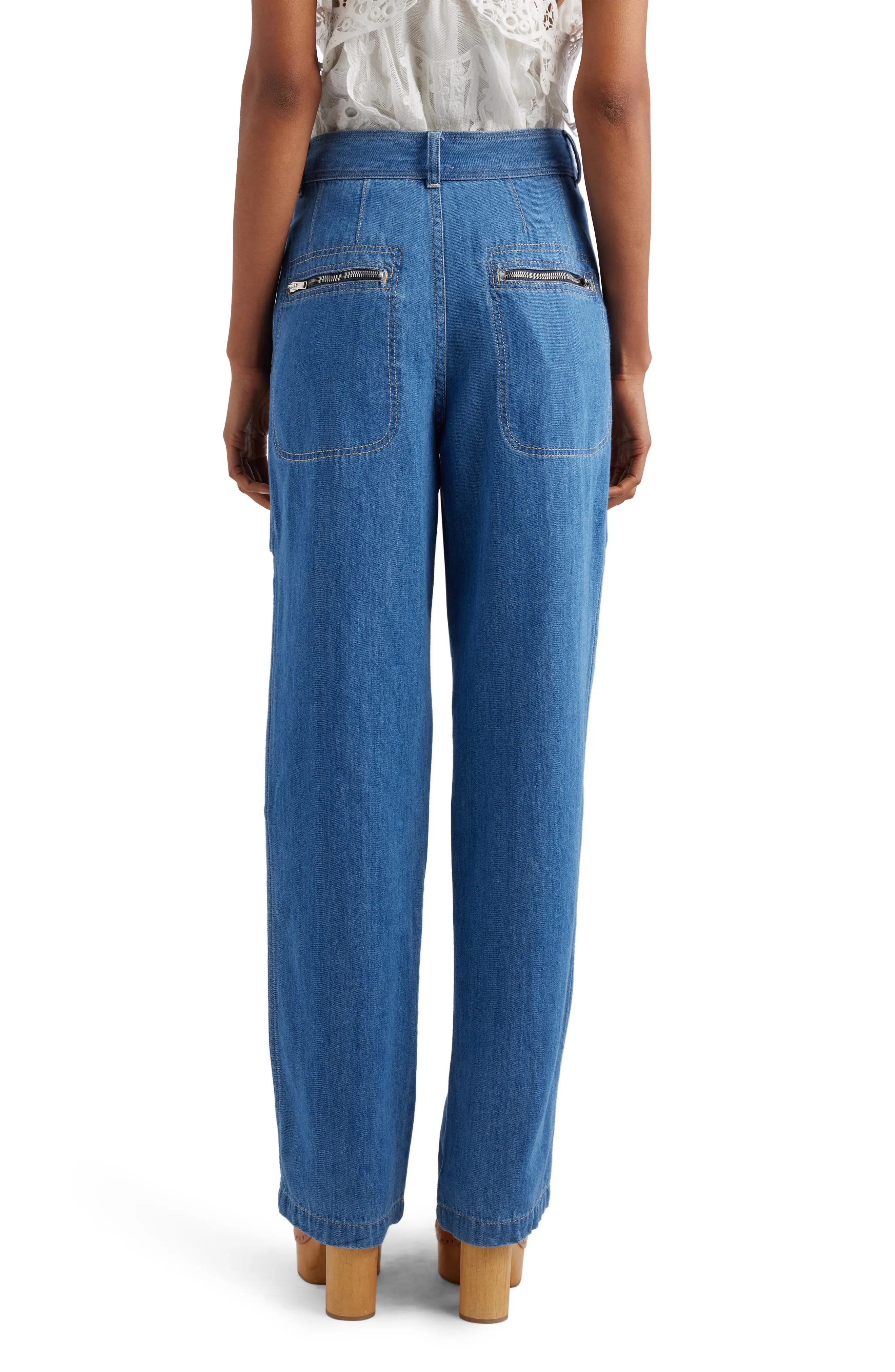 Juliette Nonstretch Denim Cargo Pants - 2