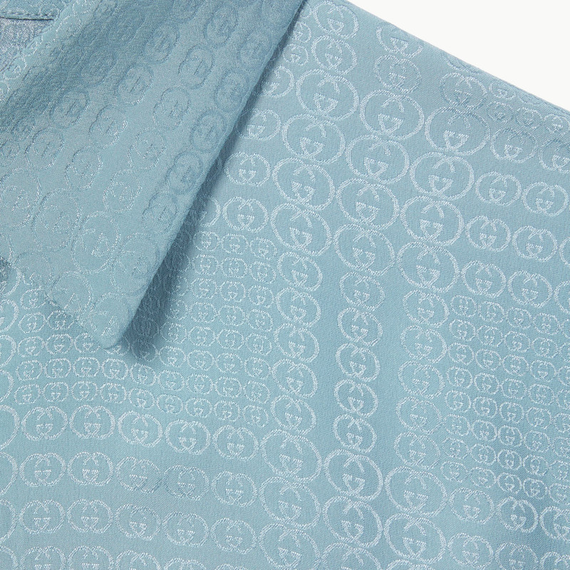 Interlocking G silk jacquard shirt 6