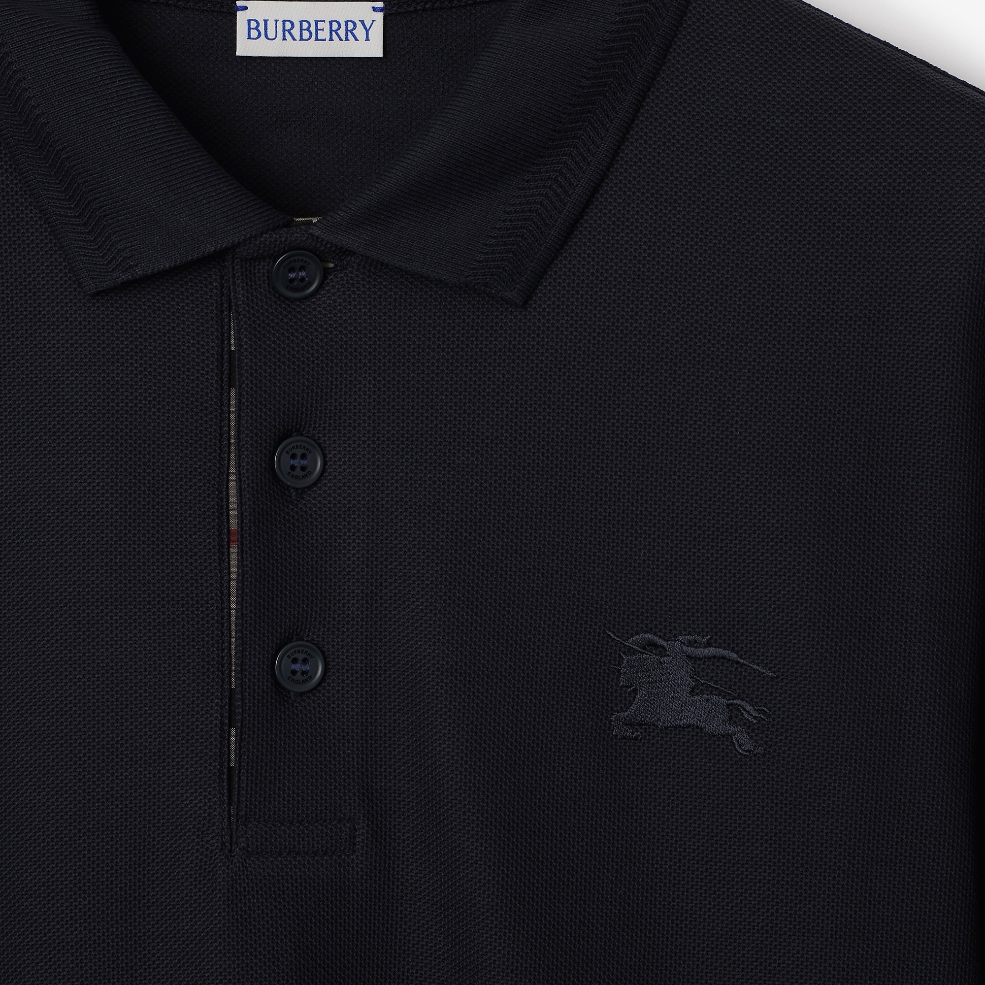 Long-sleeve Cotton Polo Shirt - 5