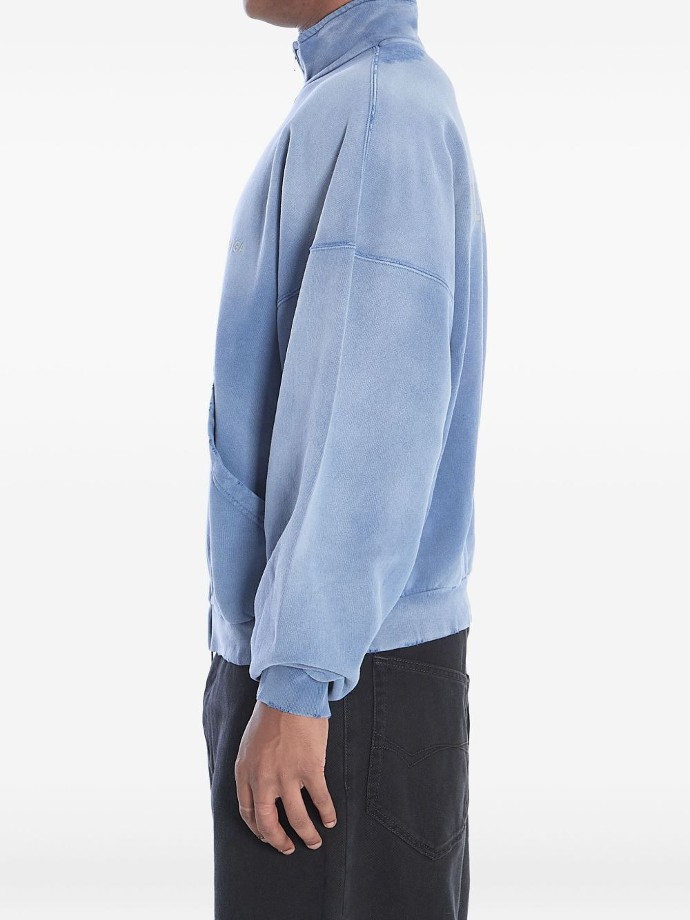 logo-embroidered zip-up jacket - 5
