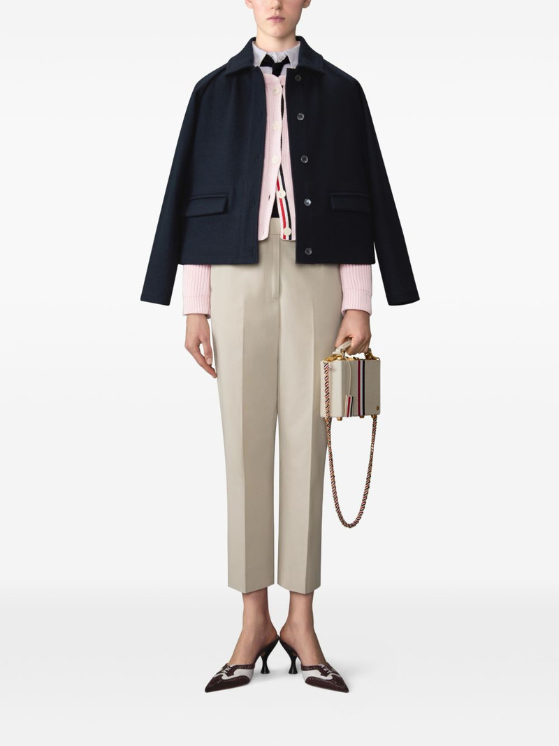 Thom Browne double-face jacquard jacket outlook