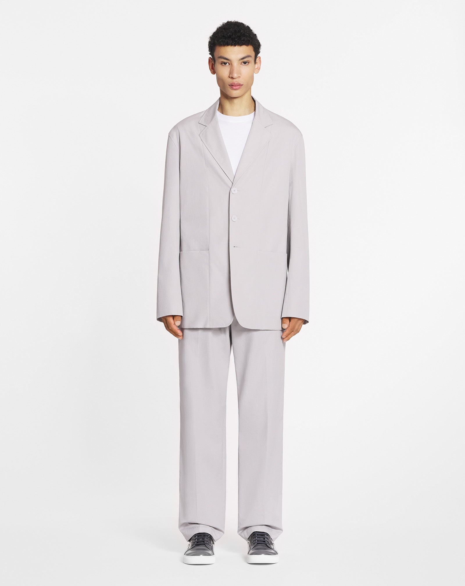 STRAIGHT FIT COTTON JACKET - 2