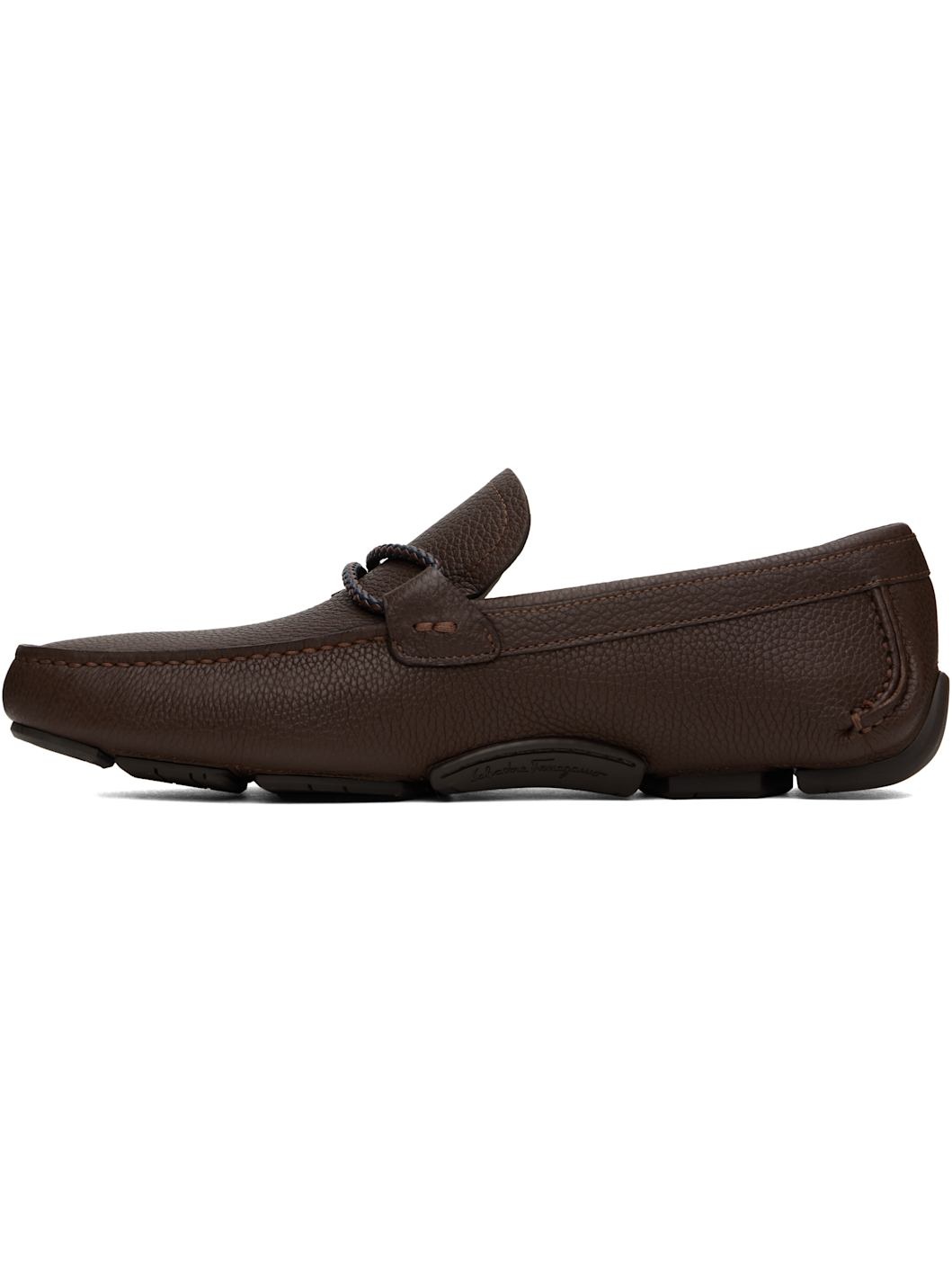 Brown Driver Loafers - 3