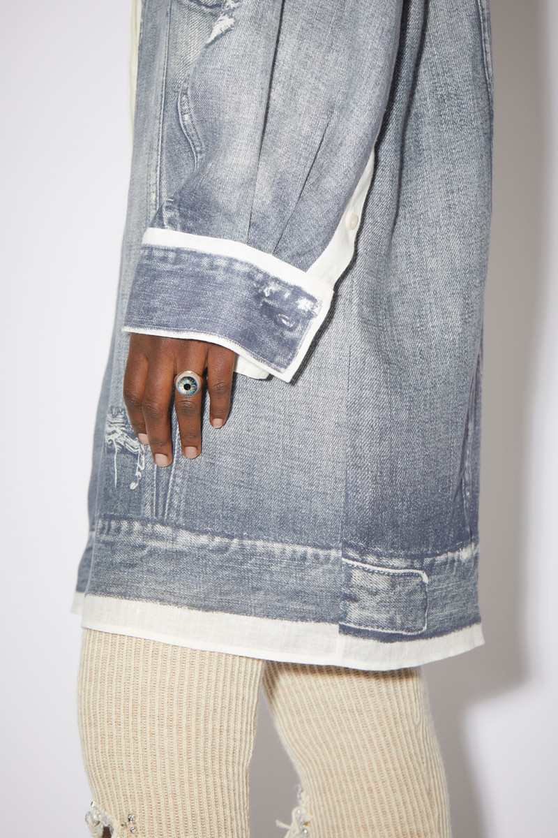 Acne Studios Eye silver ring - Silver outlook