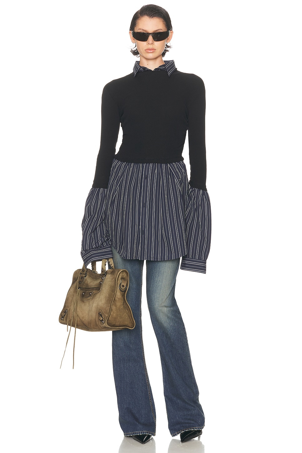 Layered Sweater Top - 4