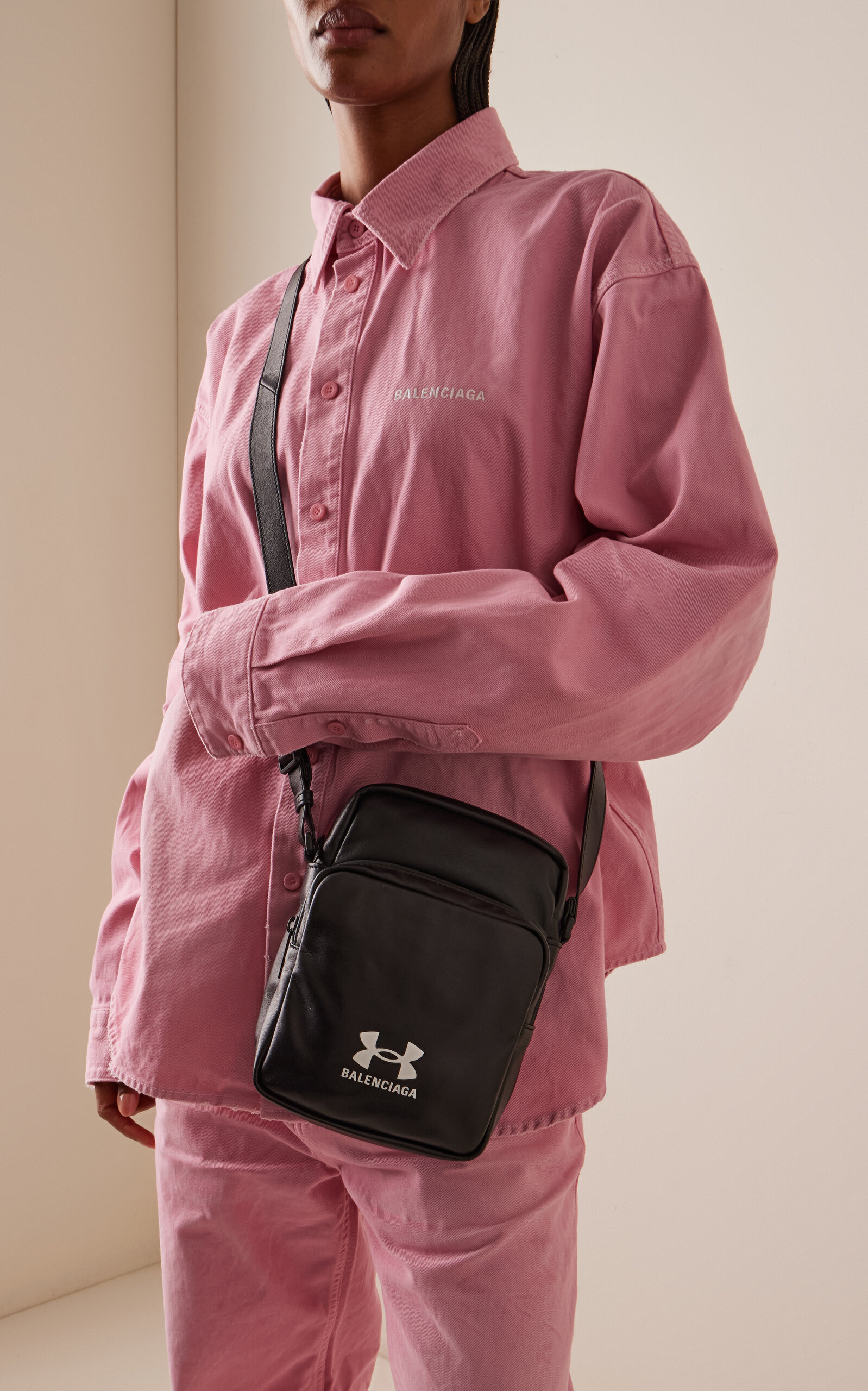 x Under Armour Leather Crossbody Bag black - 2