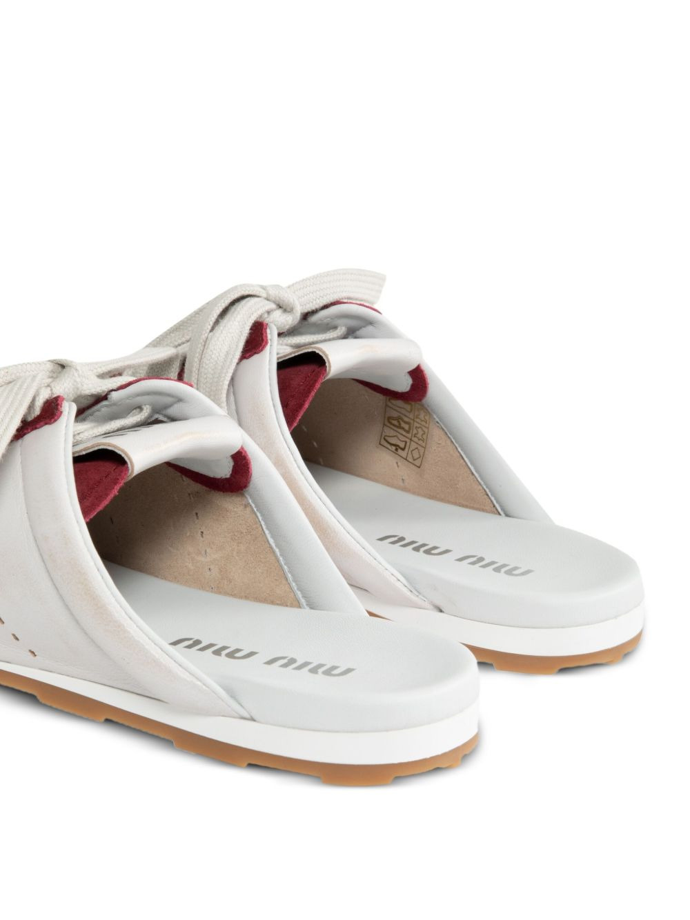 lace-up mule sneakers - 4