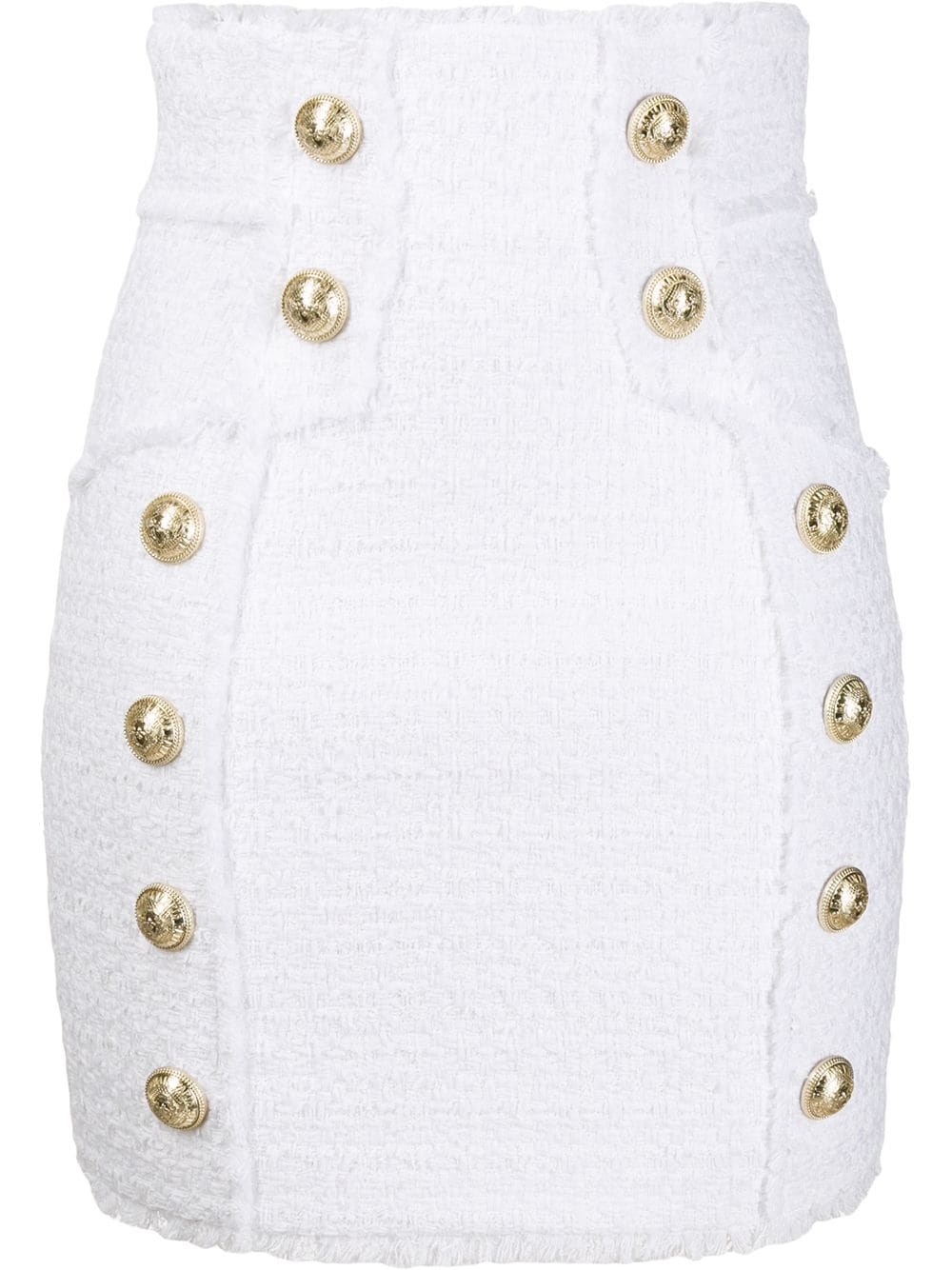 button detailed mini skirt - 1