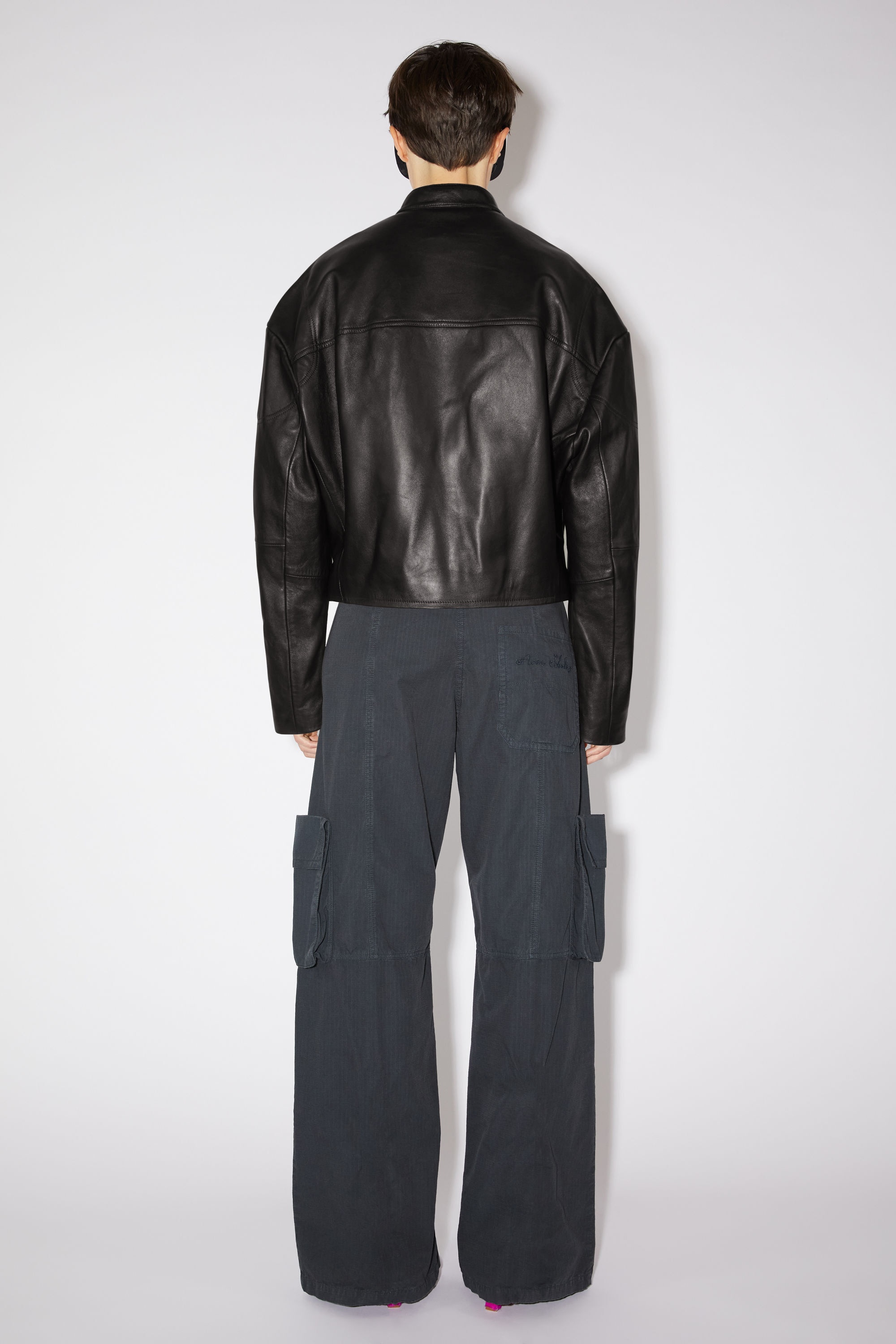 Leather jacket - Black - 3