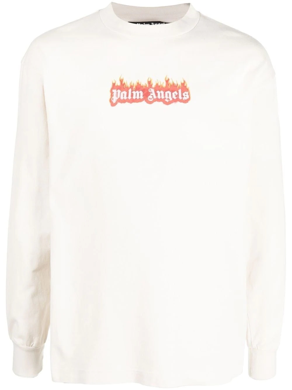 logo-print crew neck sweatshirt - 1