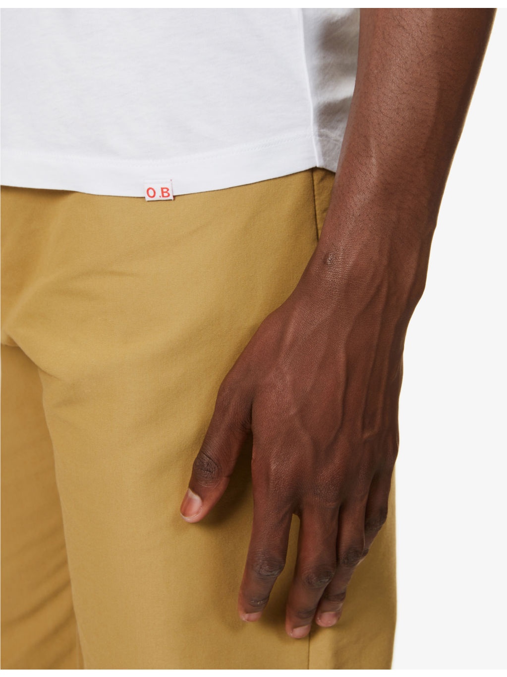 OB-V V-neck cotton-jersey T-shirt - 5