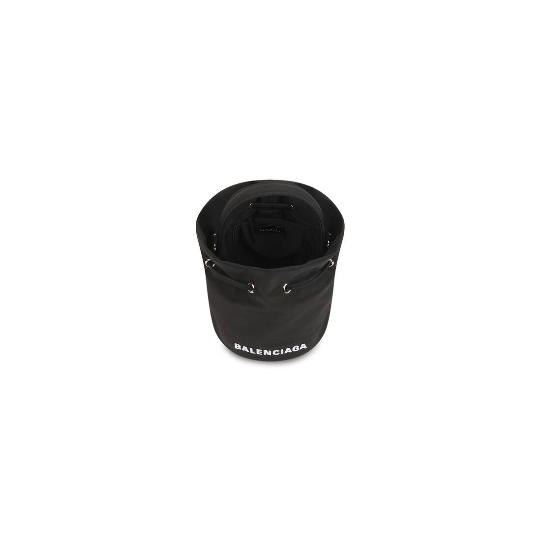 Women's Wheel Xs Drawstring Bucket in Black - 5