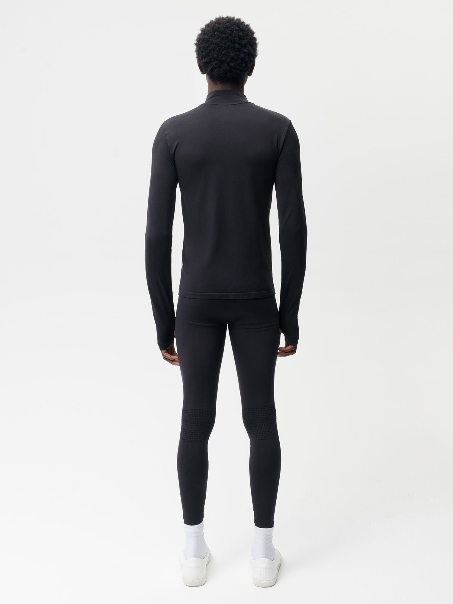 Mens Men's Plant-Stretch Compressive Leggings - Black - 3