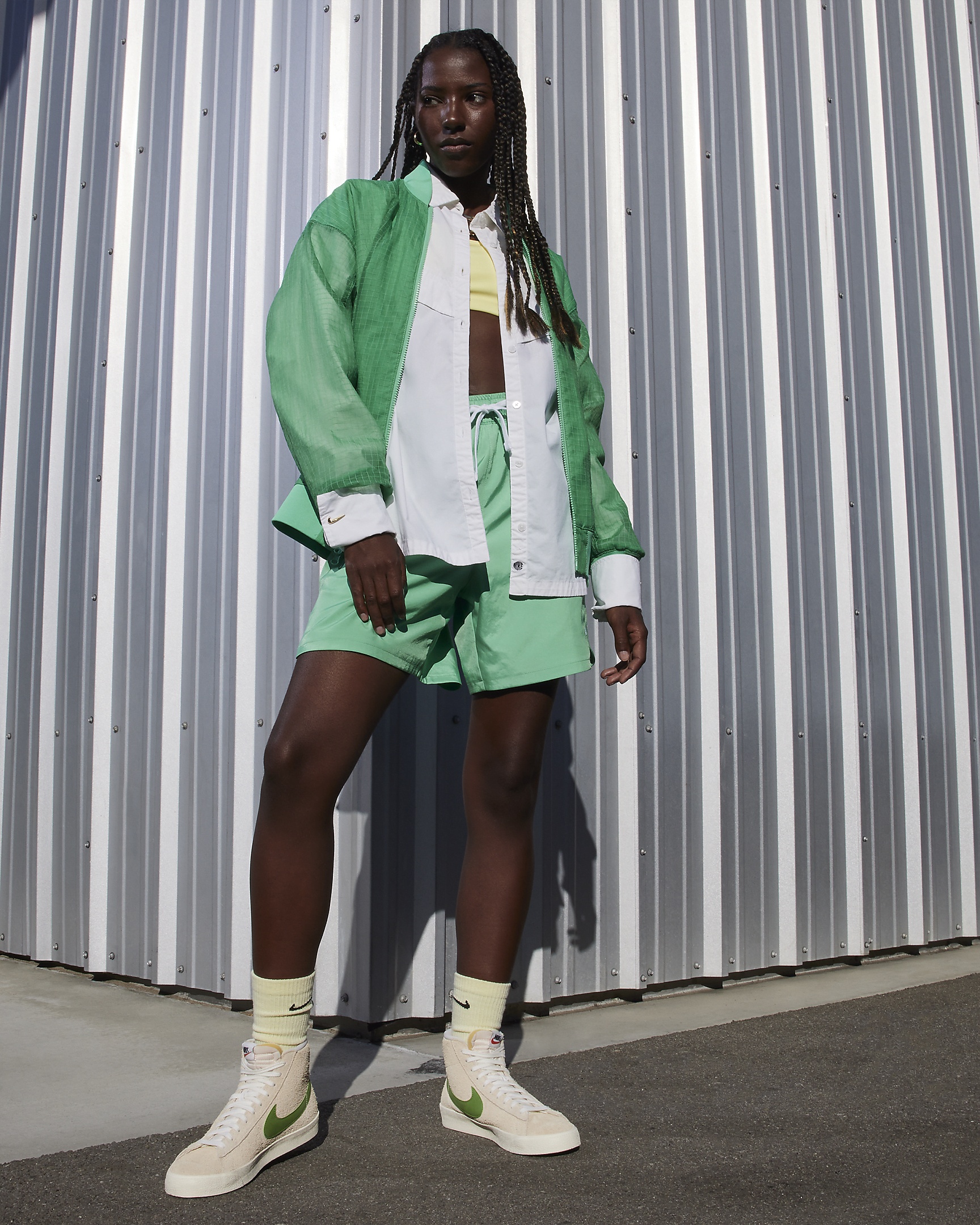 Shorts Nike Vintage 77s Denim Shorts Nike Mid Blazer 77 With