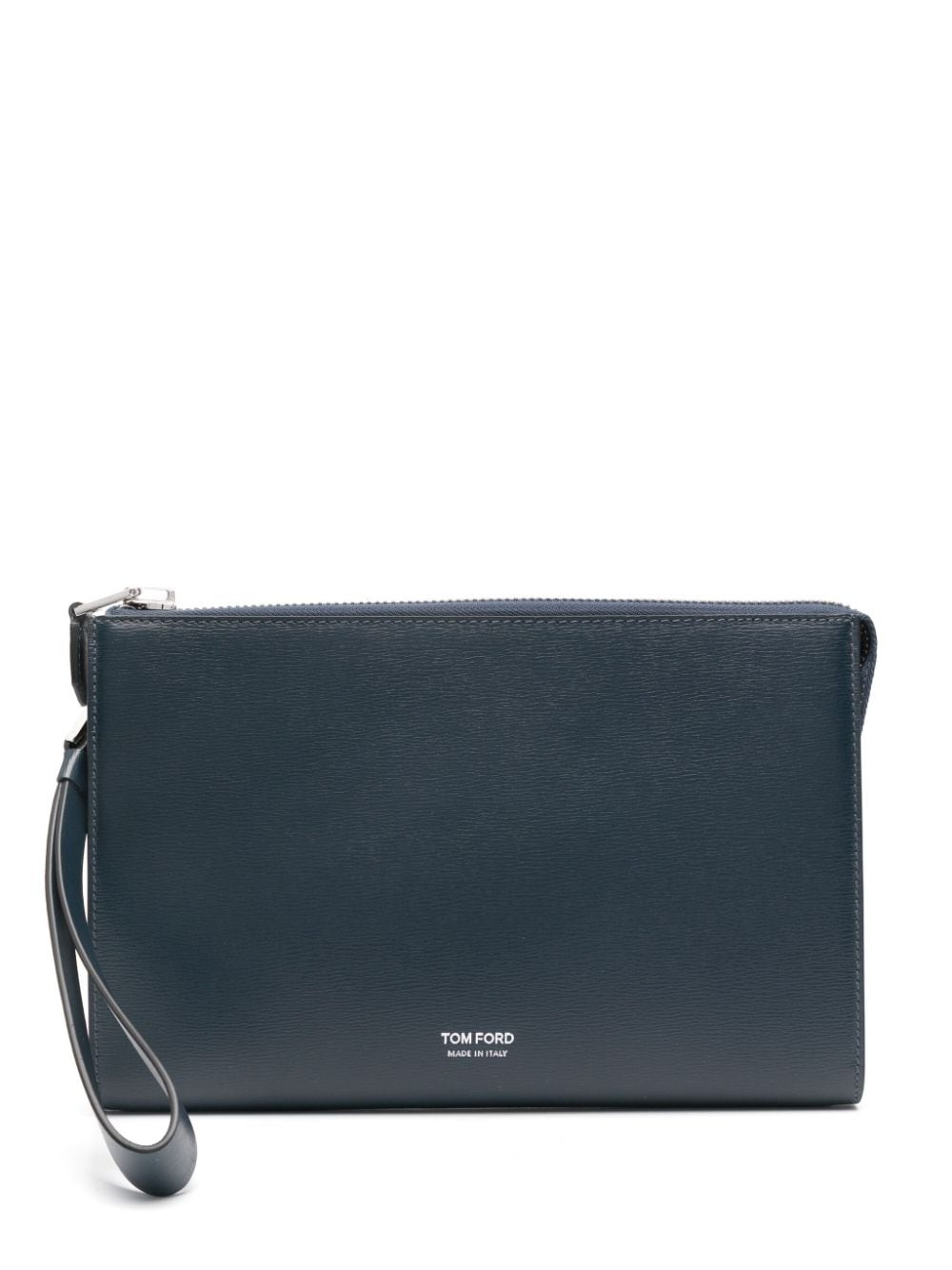 logo-debossed clutch bag - 1