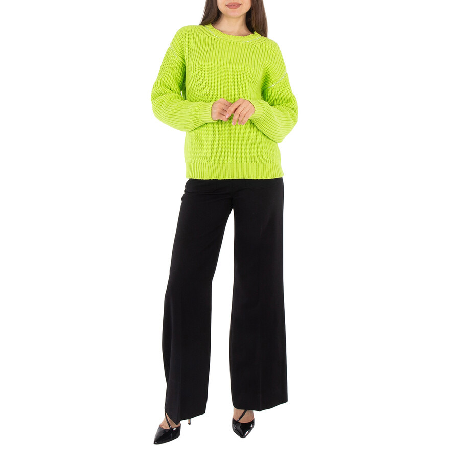 MM6 Ribbed Knit Crew Neck Sweater - 4