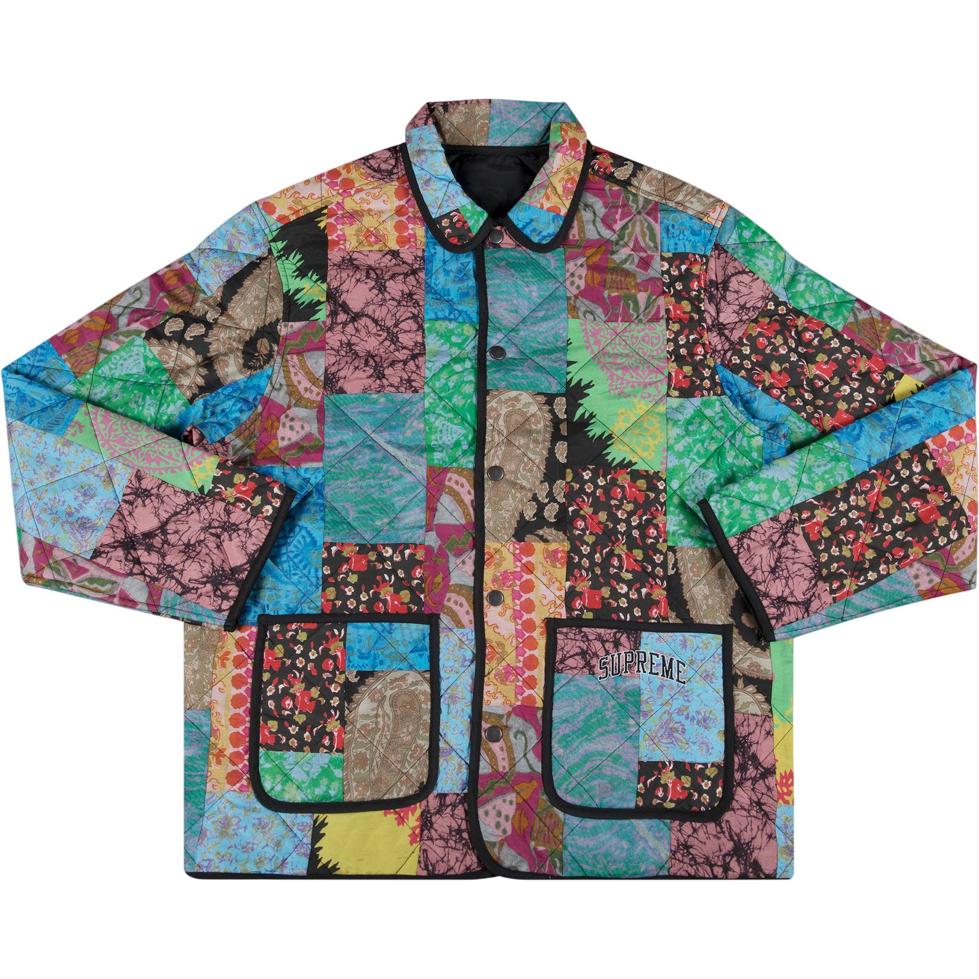 Supreme Reversible Patchwork Quilted Jacket 'Multi' - 1