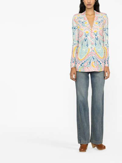 Etro Paisley Butterfly-print single-breasted blazer outlook
