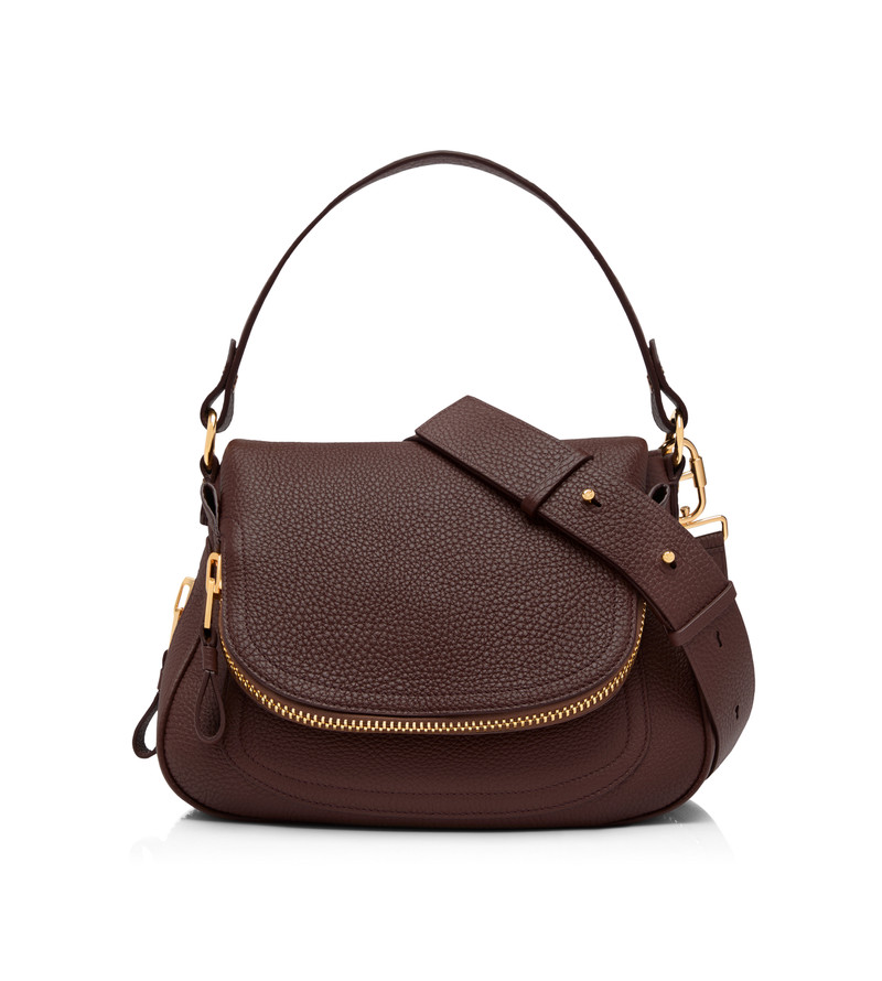 GRAIN LEATHER JENNIFER MEDIUM DOUBLE STRAP BAG 1