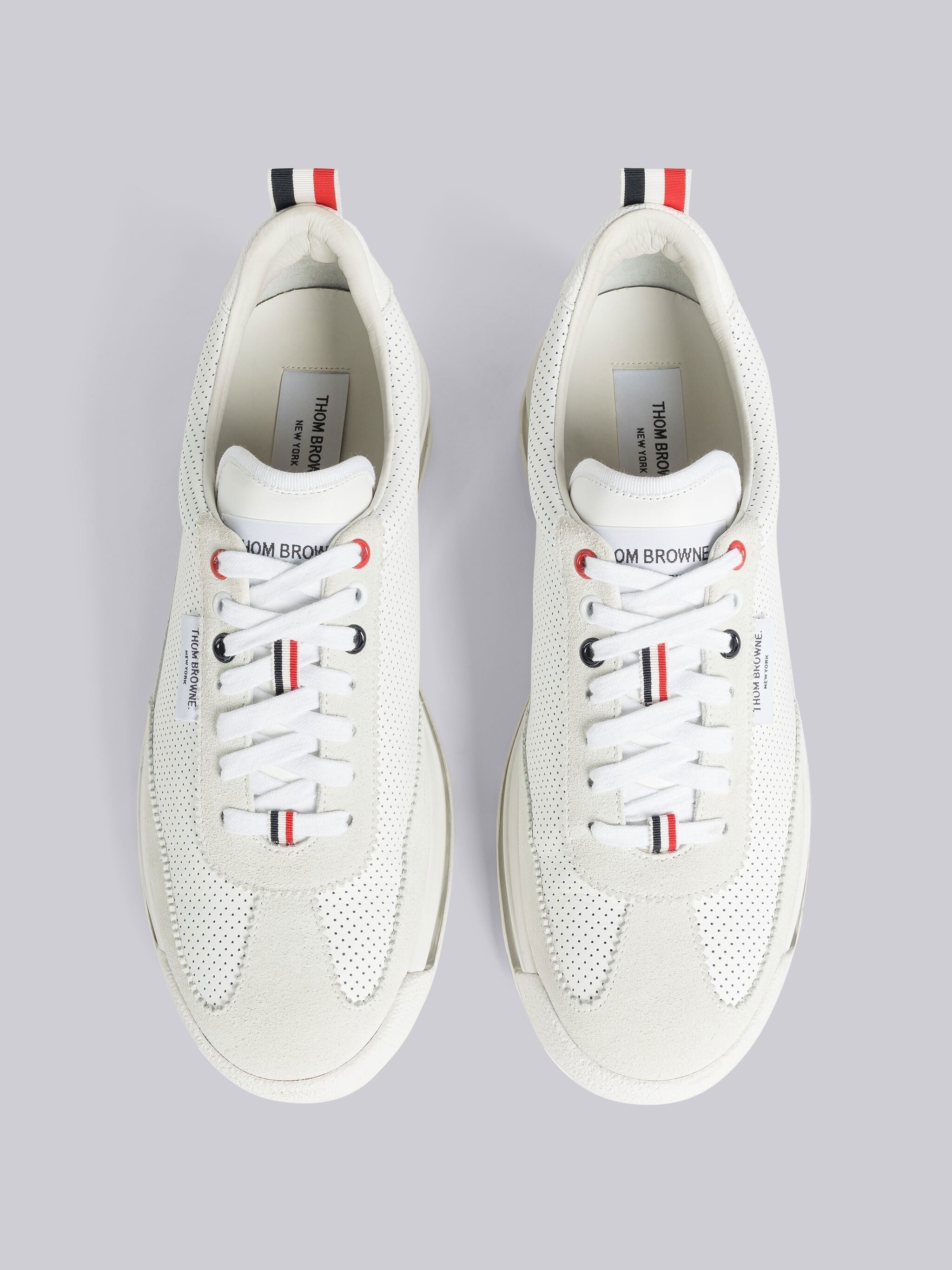 VITELLO CALF LEATHER CLEAR SOLE TECH RUNNER - 4