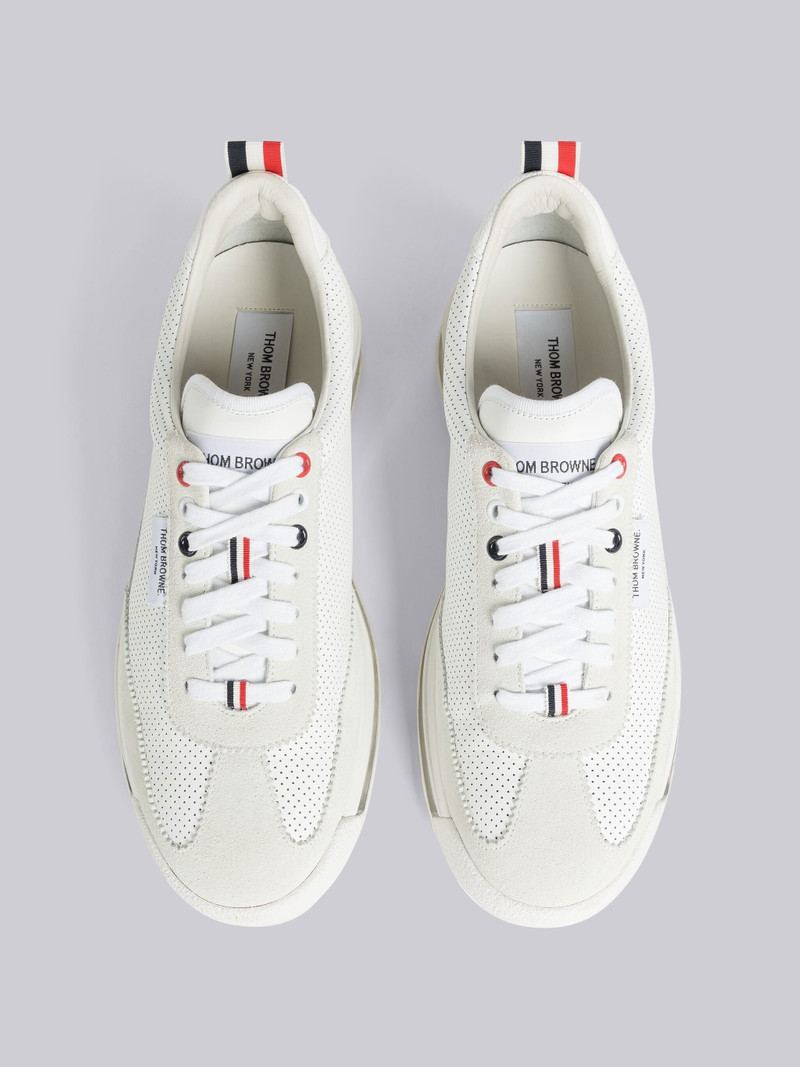 VITELLO CALF LEATHER CLEAR SOLE TECH RUNNER 4