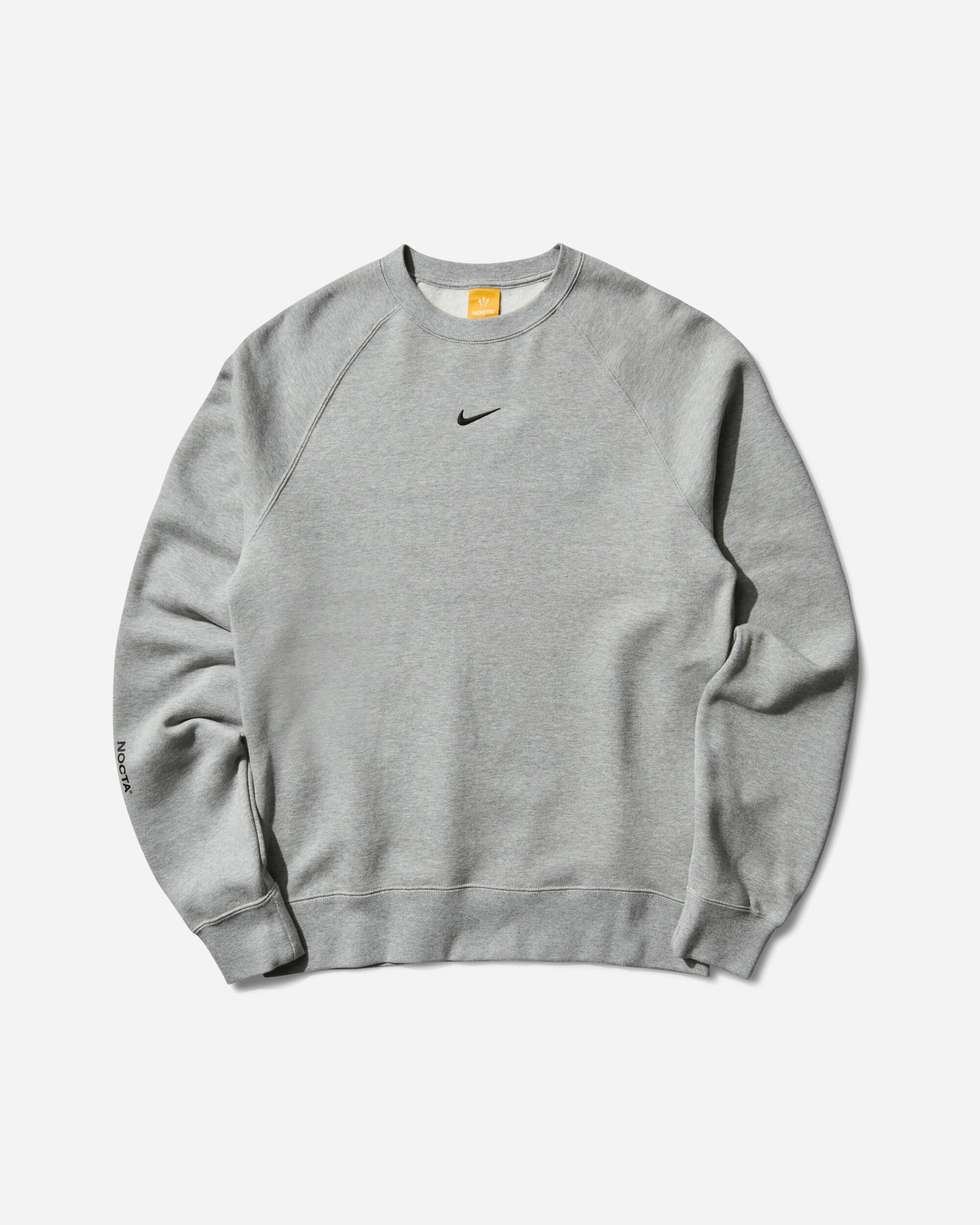 Men's NOCTA Fleece Crewneck Sweatshirt Dark Grey Heather - 1