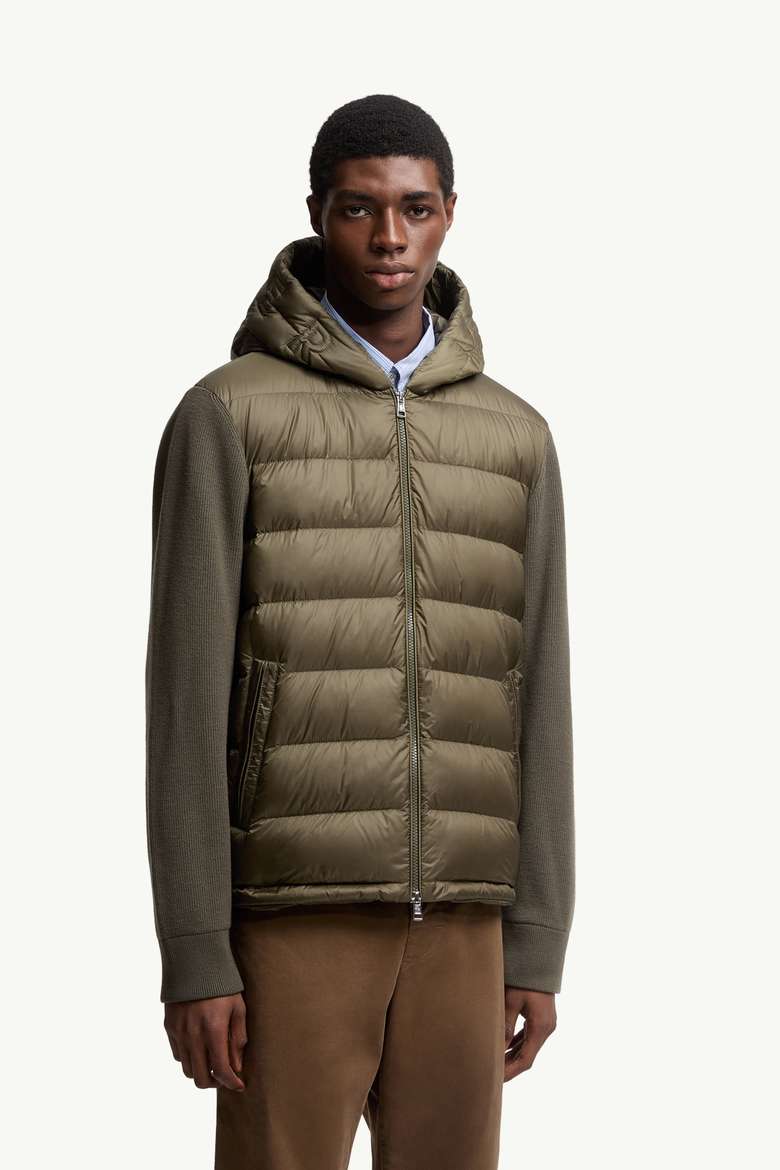 Padded Wool Zip-Up Hoodie - 3