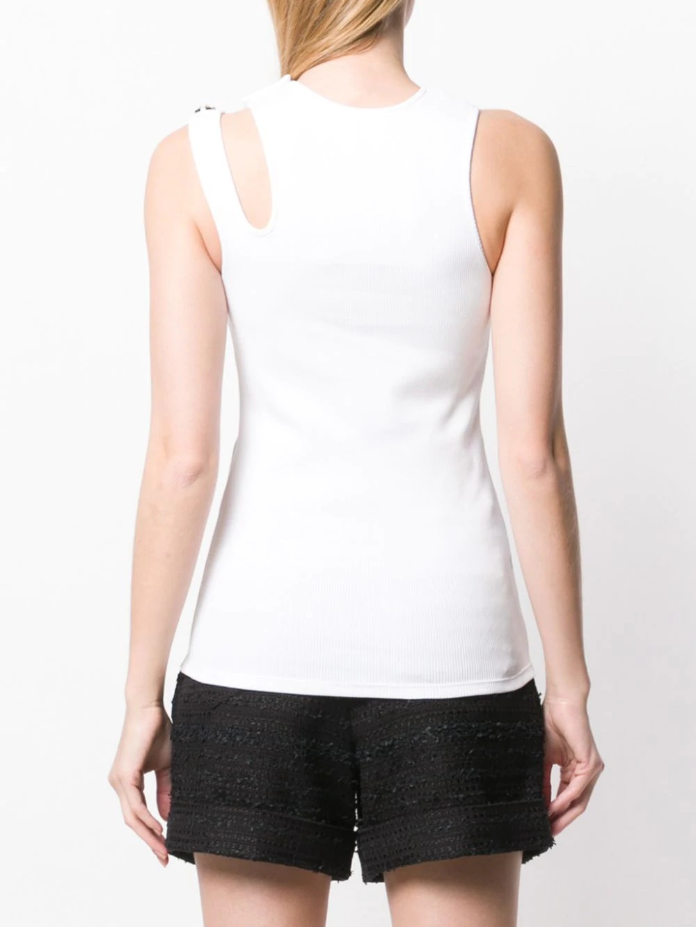 sleeveless ribbed top - 4