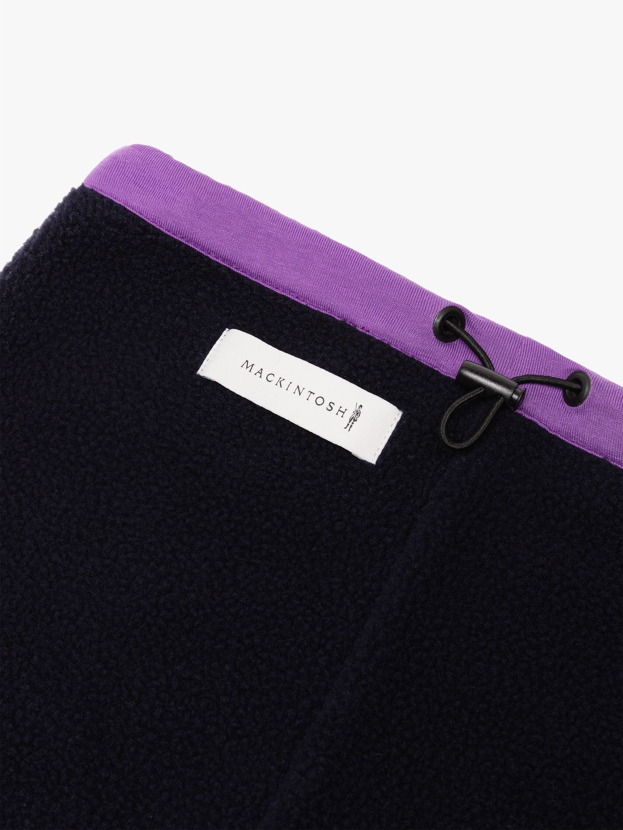 PURPLE & NAVY FLEECE NECK WARMER - 2