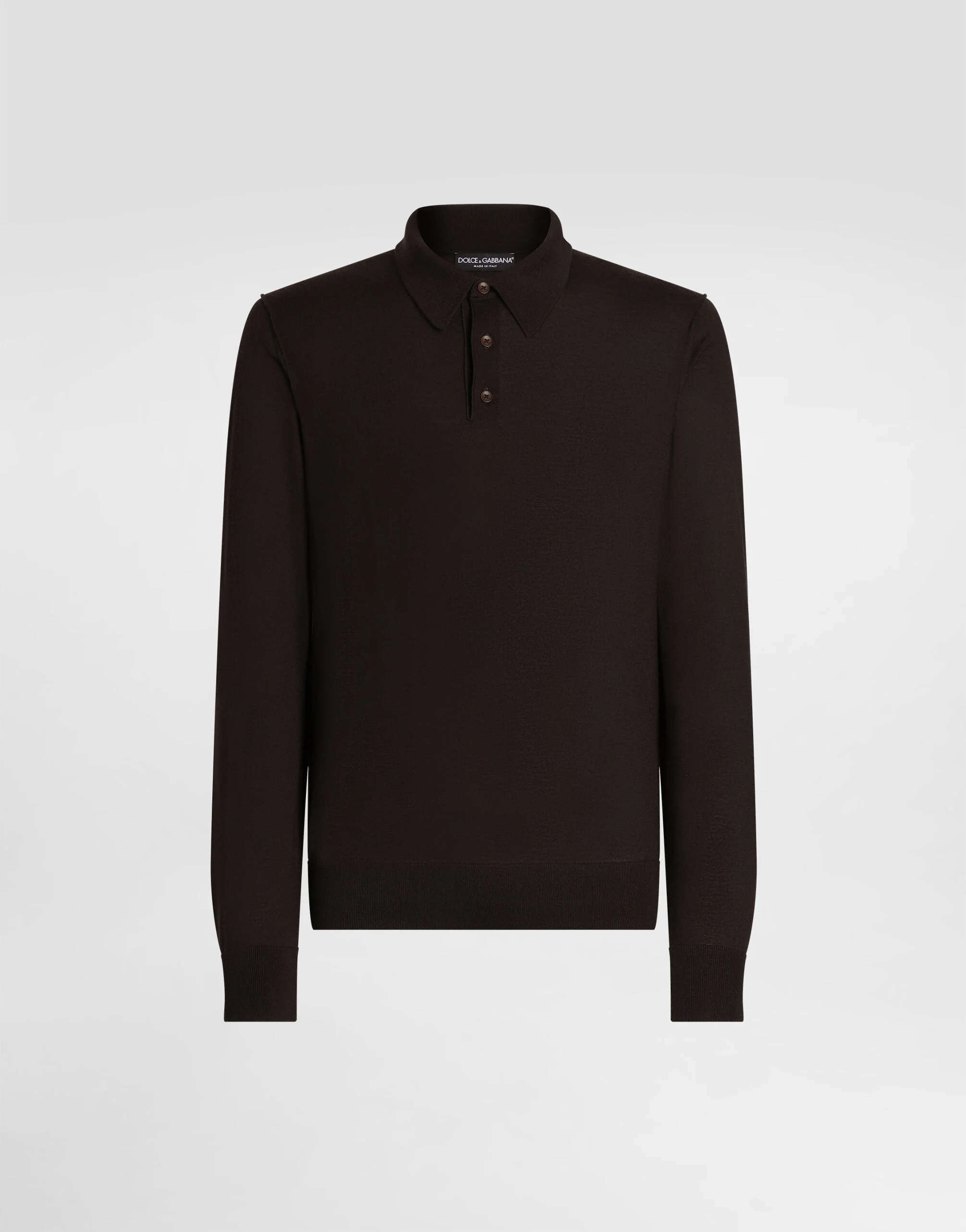 Fine-gauge cashmere polo shirt - 1