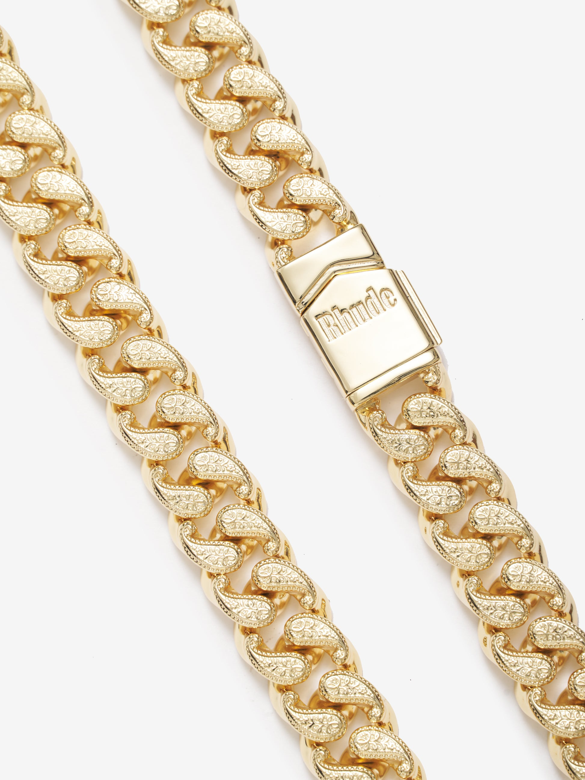 PAISLEY CUBAN LINK NECKLACE - 2