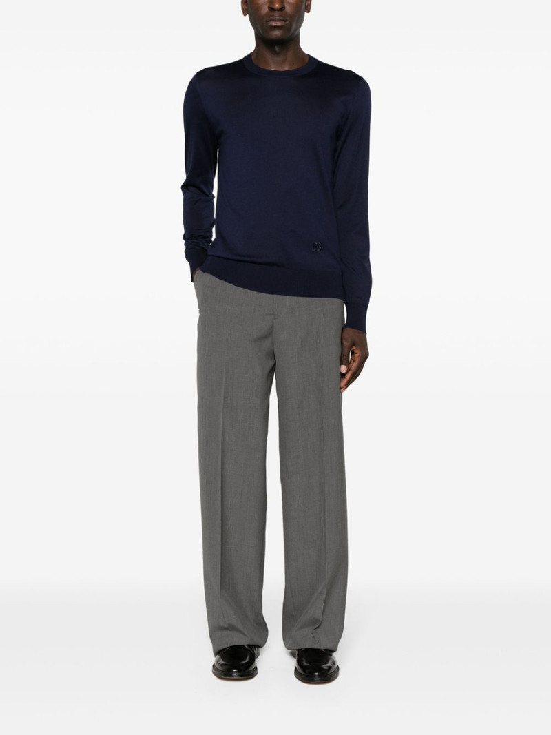 Dolce & Gabbana crew-neck silk jumper outlook