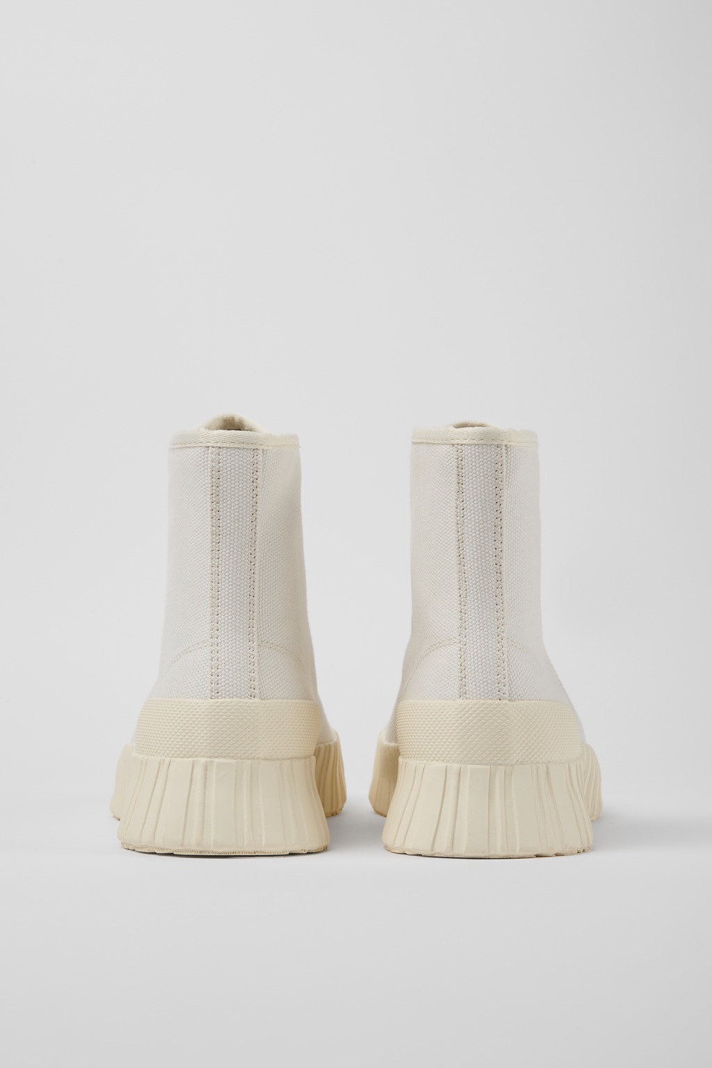 White recycled cotton sneakers - 3