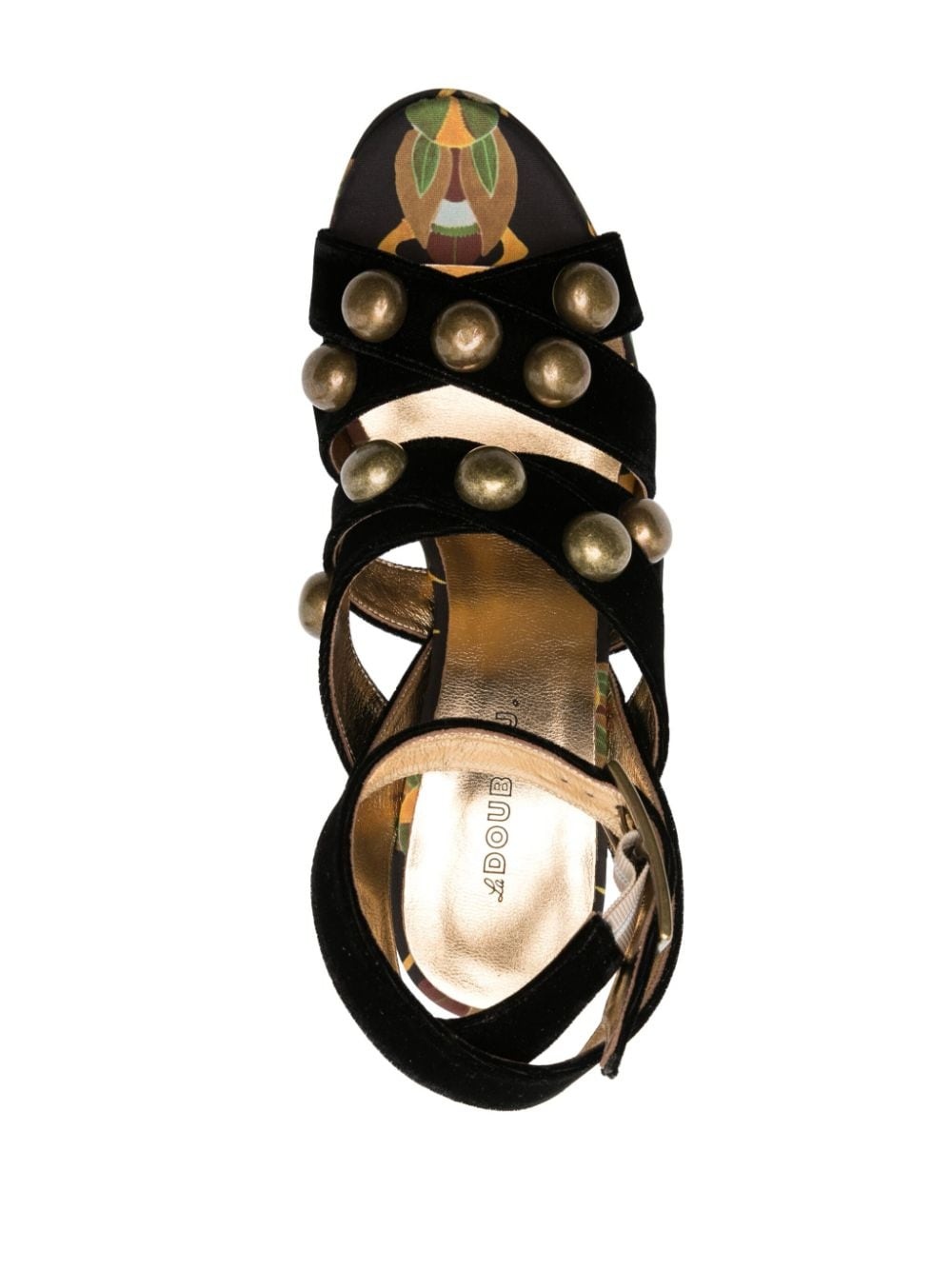 Medal Wedge 140mm sandals - 4