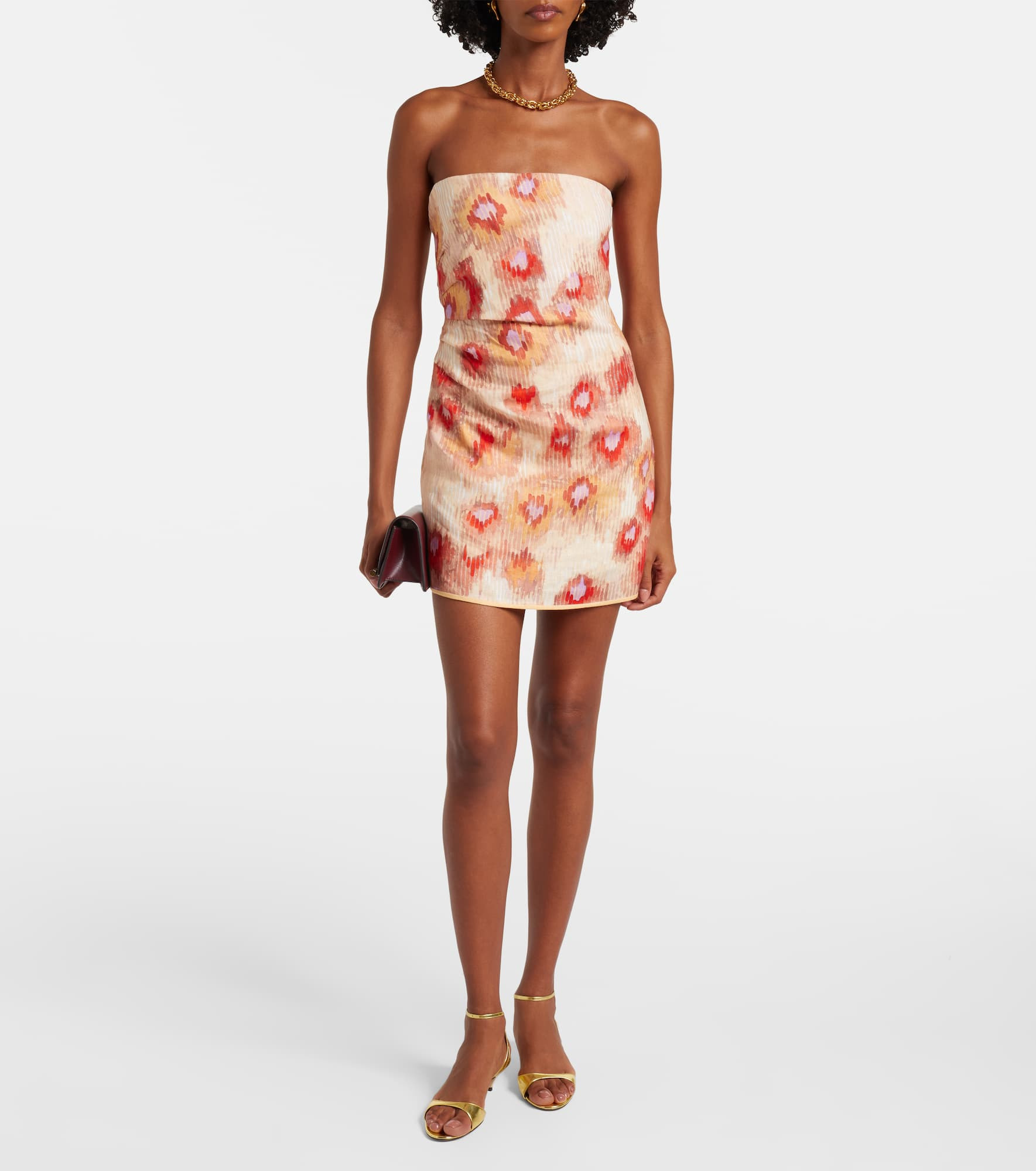 Fiorella floral linen minidress - 2