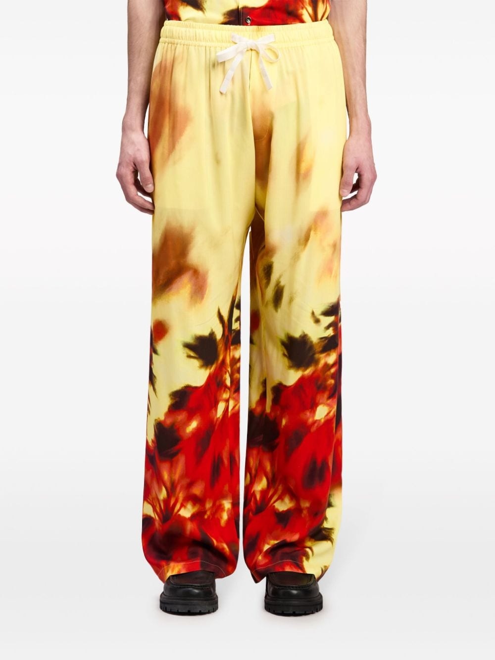 abstract-print track pants - 3